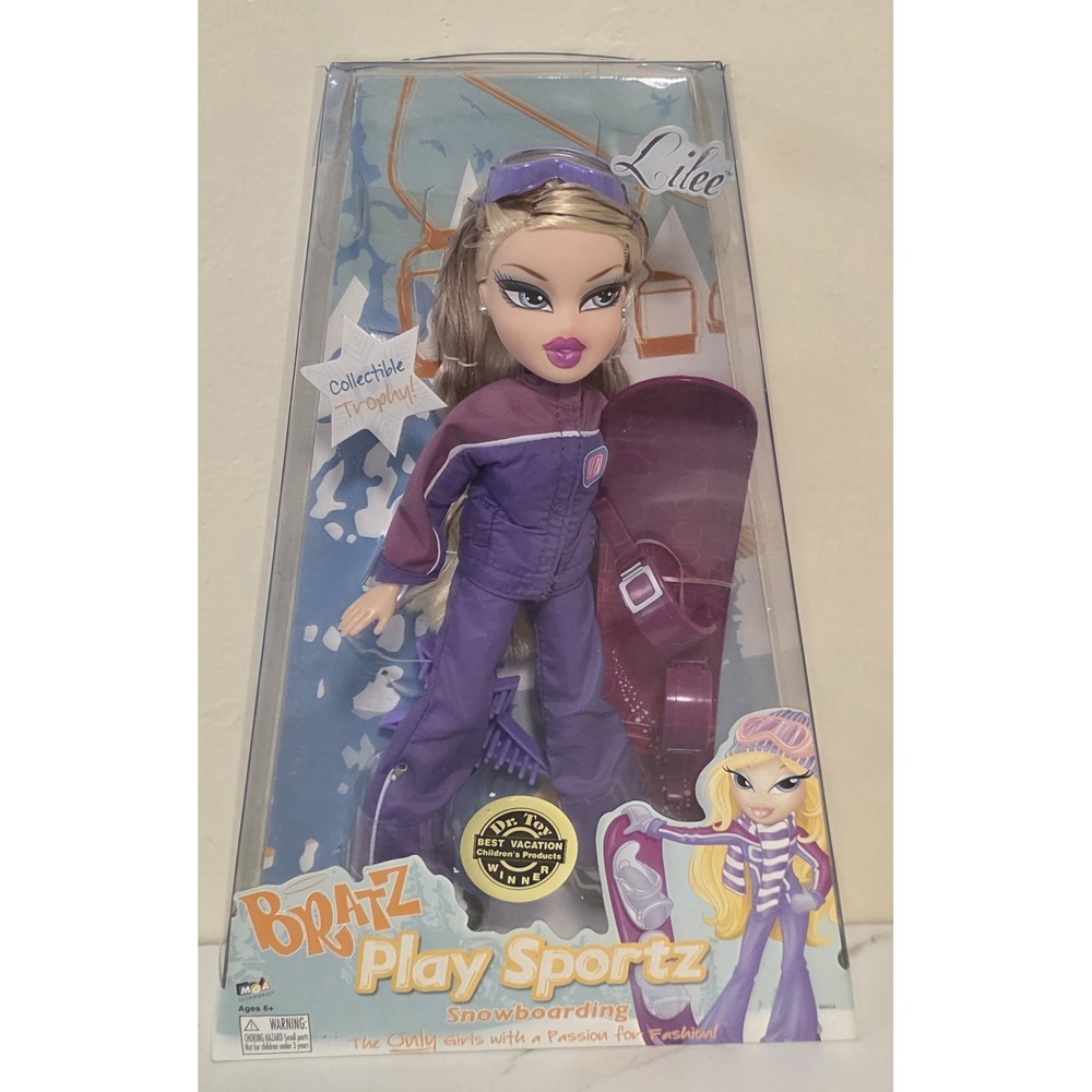 Bratz Play Sportz LILEE Doll SNOWBOARDING New MGA 2006 NIB Nice Box